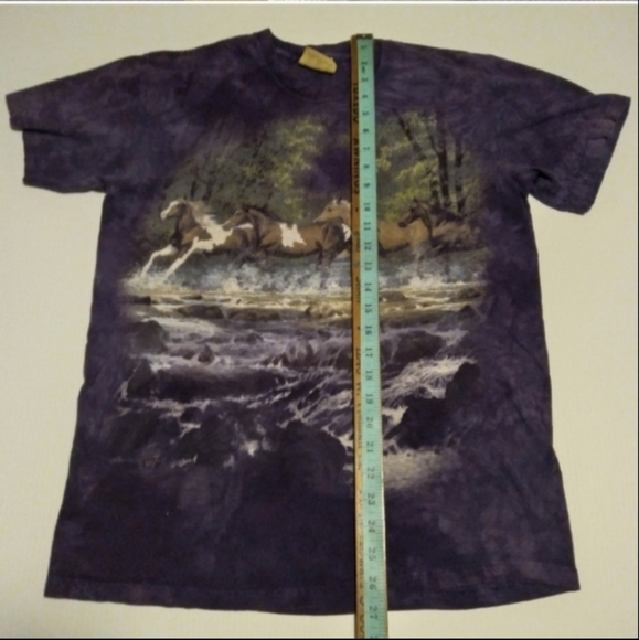Vintage Rare* Running Horses The Mountian Shirt Sz Medium - Picture 5 of 7